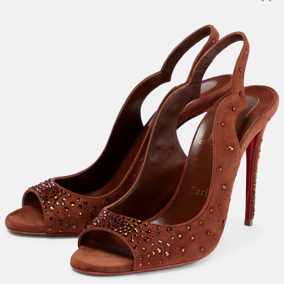 Christian Louboutin Nudes Degrachick suede sandals - Picture 4 of 11